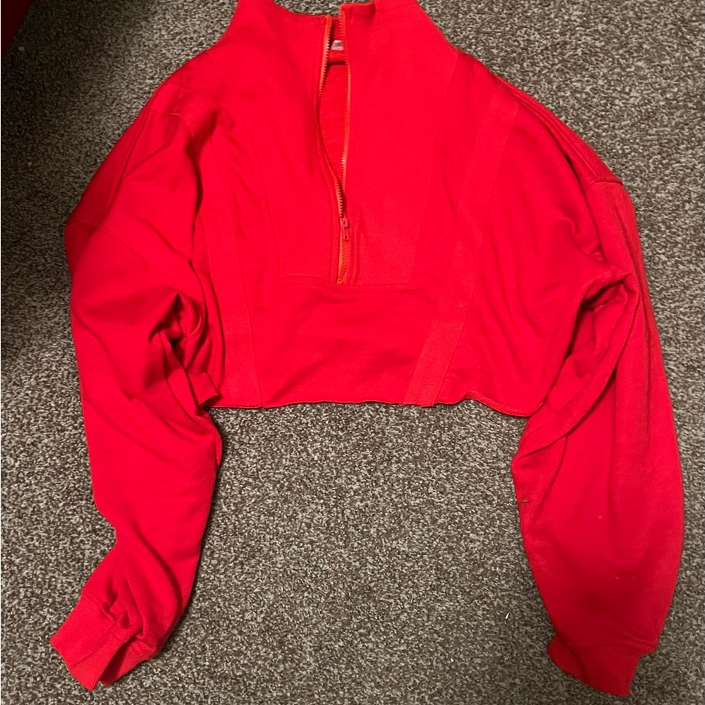 Red Women's Cropped Top